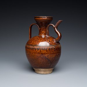A Chinese brown-glazed ewer, Song — photo 1