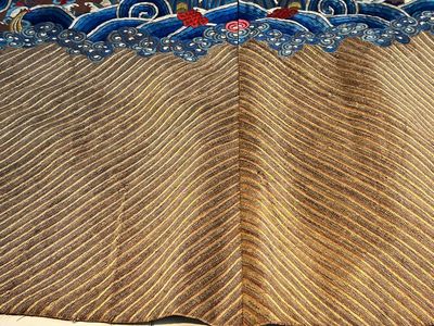 A Chinese brown-ground embroidered silk 'Dragon' robe, 'Ji Fu' 吉服, 19th C. — photo 22