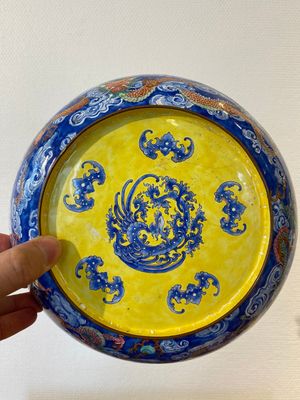 A Chinese Canton enamel dish with fine floral design, Yongzheng — 照片 5