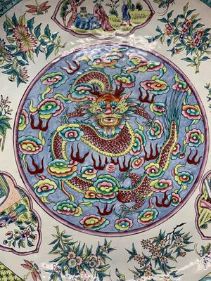 A Chinese Canton enamel 'dragon' dish, Kangxi mark, 19th C. — photo 2