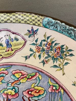 A Chinese Canton enamel 'dragon' dish, Kangxi mark, Qianlong — 照片 12