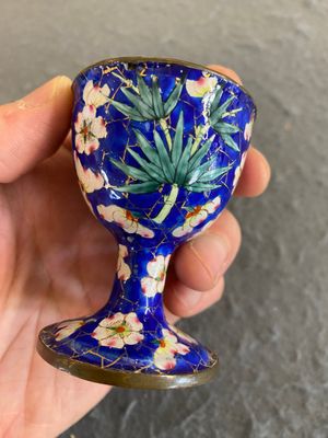 A Chinese Canton enamel egg cup, Qianlong/Jiaqing — 照片 5