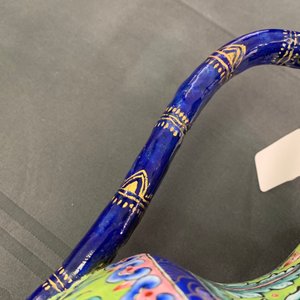A Chinese Canton enamel lime green-ground ewer and basin, four-character mark, Qianlong/Jiaqing — 照片 25