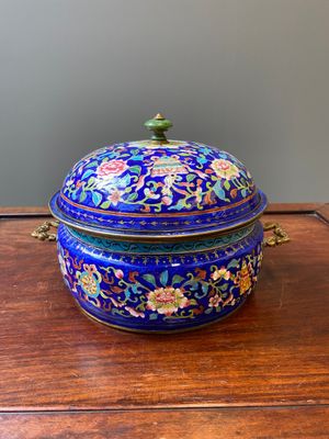 A Chinese Canton enamel three-piece warming bowl, Qianlong — 照片 3