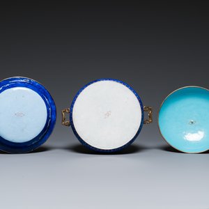 A Chinese Canton enamel three-piece warming bowl, Qianlong — 照片 7