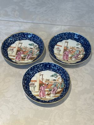 A Chinese Canton famille rose 18-piece 'mandarin subject' tea service, Qianlong — foto 20