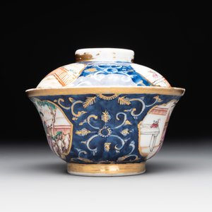A Chinese Canton famille rose 18-piece 'mandarin subject' tea service, Qianlong — foto 11