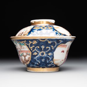 A Chinese Canton famille rose 18-piece 'mandarin subject' tea service, Qianlong — foto 9