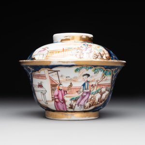 A Chinese Canton famille rose 18-piece 'mandarin subject' tea service, Qianlong — foto 10