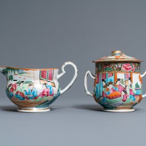 A Chinese Canton famille rose 18-piece tea service, 19th C. — 照片 19