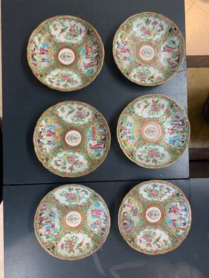 A Chinese Canton famille rose 62-piece Scottish market Ormiston armorial tea service, 19th C. — photo 25