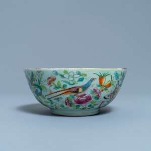 A Chinese Canton famille rose celadon-ground service, 19th C. — 照片 16