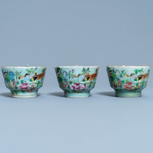 A Chinese Canton famille rose celadon-ground service, 19th C. — 照片 33