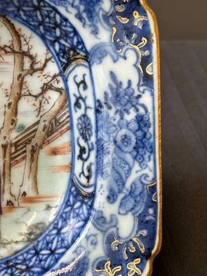 A Chinese Canton famille rose 'mandarin subject' tureen and cover on stand and a teapot and cover, Qianlong — photo 20