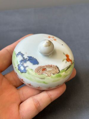 A Chinese Canton famille rose 'mandarin subject' tureen and cover on stand and a teapot and cover, Qianlong — photo 28