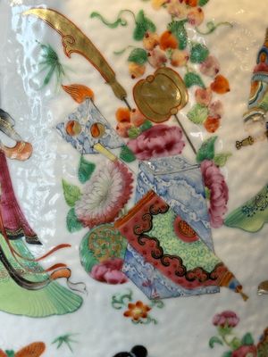 A Chinese Canton famille rose 'Wu Shuang Pu' vase, 19th C. — foto 12