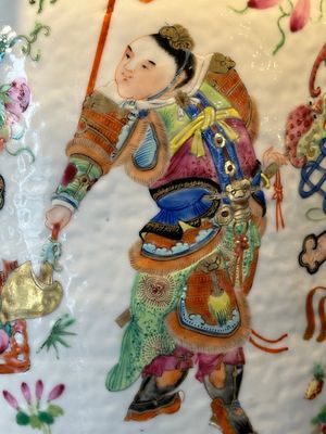 A Chinese Canton famille rose 'Wu Shuang Pu' vase, 19th C. — foto 15
