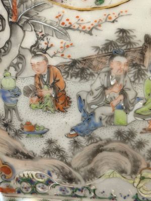 A Chinese Canton famille verte garden seat with figurative design, 19th C. — photo 19