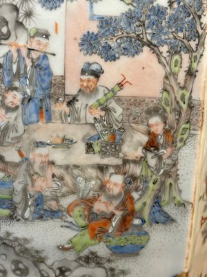 A Chinese Canton famille verte garden seat with figurative design, 19th C. — photo 10