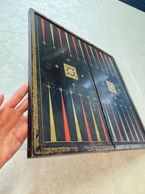 A Chinese Canton gilt-lacquered backgammon board, 19th C. — 照片 5
