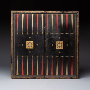 A Chinese Canton gilt-lacquered backgammon board, 19th C. — 照片 2
