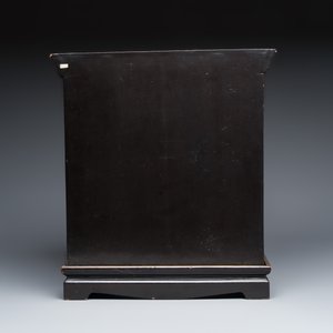 A Chinese Canton gilt-lacquered miniature cabinet on a stand — photo 5