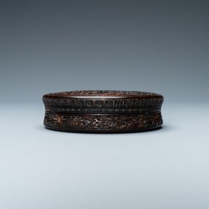 A Chinese Canton tortoise veneer covered box, 19th C. — 照片 8