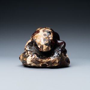 A Chinese carved amber model of a toad, 19/20th C. — photo 4