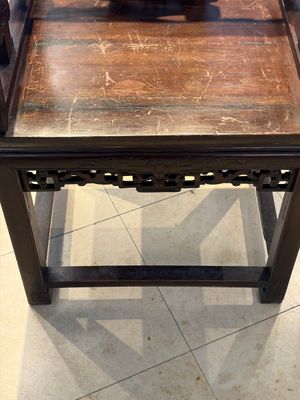 A Chinese carved hongmu armchair, 19th C. — foto 11