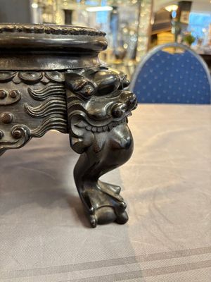 A Chinese carved hongmu stand, Canton 19th C. — 照片 13