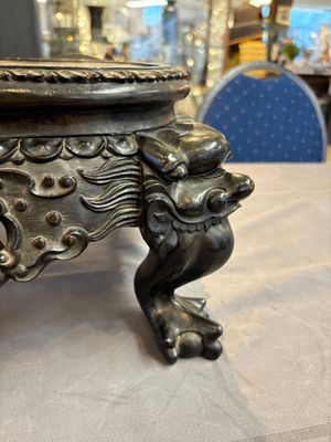 A Chinese carved hongmu stand, Canton 19th C. — 照片 19