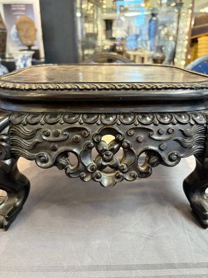 A Chinese carved hongmu stand, Canton 19th C. — 照片 9