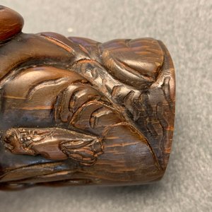A Chinese carved horn libation cup, Jiaqing — 照片 16