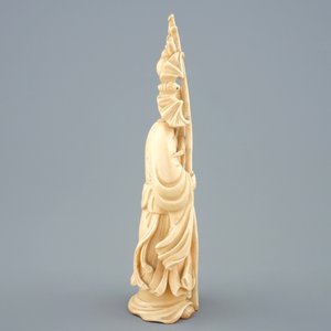 A Chinese carved ivory figure of Shou Lao, late 19th C. — 照片 3