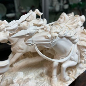 A Chinese carved ivory group with warriors on horseback, 2nd quarter 20th C. — 照片 21