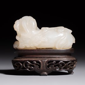A Chinese carved jade 'Buddhist Lions' group, 19th C. — foto 4