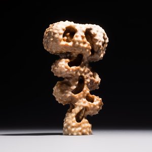 A Chinese carved jade model of a scholar's rock, 20th C. — photo 1