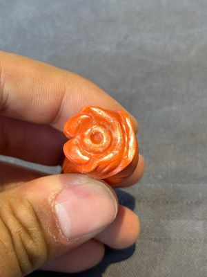A Chinese carved red coral 'boy and vase' snuff bottle and stopper, 19th C. — photo 8