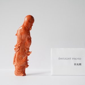 A Chinese carved red coral figure of Shou Lao, 19/20th C. — photo 10
