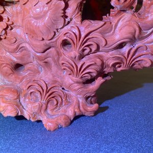 A Chinese carved red coral 'Guanyin' group, 19/20th C. — 照片 43