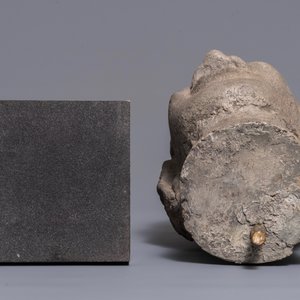 A Chinese carved stone head of a guardian, Ming — 照片 7