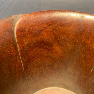A Chinese carved wood 'magnolia' brush pot, prob. Qing — 照片 21