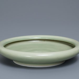 A Chinese celadon-glazed brush washer, Qianlong — photo 1
