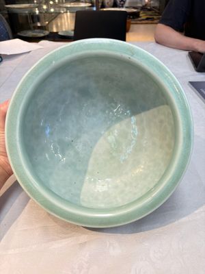 A Chinese celadon-glazed tripod censer with floral anhua design, 18/19th C. — photo 7