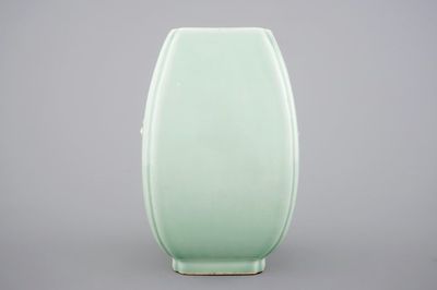 A Chinese celadon vase, Yongzheng mark, 19/20th C