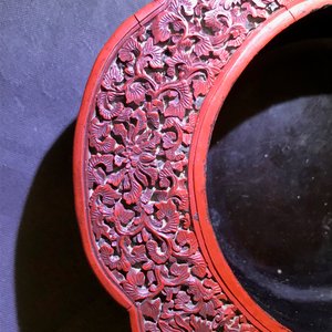 A Chinese cinnabar lacquer box and cover with floral design, 18/19th C. — 照片 24