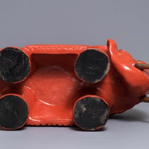 A Chinese cinnabar lacquer elephant stool, Republic, 20th C. — photo 7