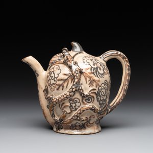 A Chinese Cizhou 'cadogan' ewer with dragons, Yuan/Ming — photo 2