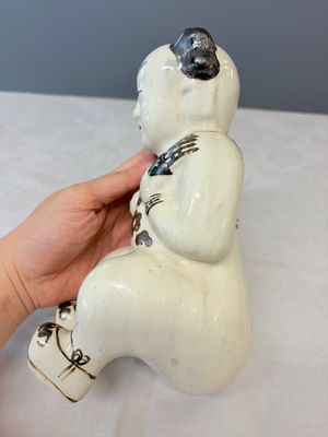 A Chinese Cizhou figure of a seated boy — 照片 2
