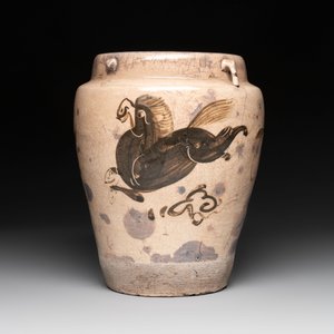 A Chinese cizhou jar with mythical horse design, 17/18th C. — photo 2